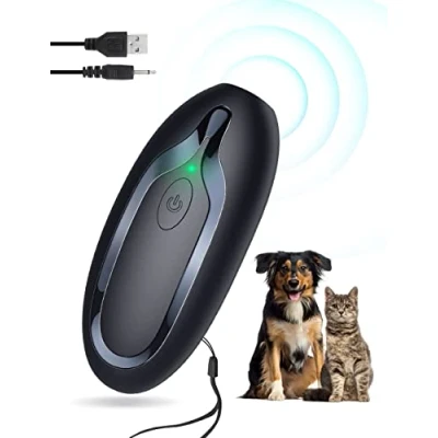 Image of Anti Barking Device, Handheld Stop Dog Rechargeable Training Aid Bark Tool with 16.4ft Effective Range, Safe Mini Deterrent Devices for Small Large Dogs Outdoor