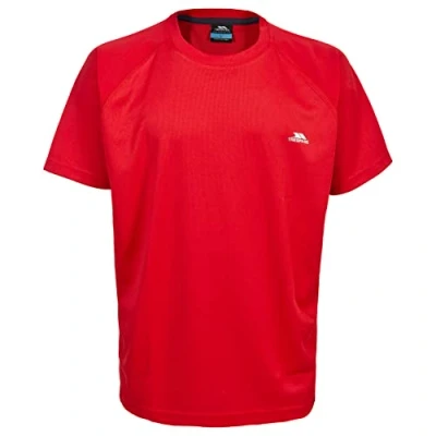 Image of Trespass Debase, Red, XXS, Quick Dry T Shirt for Men, XX Small / 2X 2XS, Red