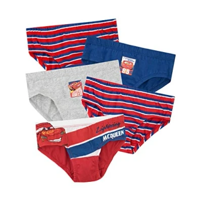 Image of Disney Boys Cars Underwear Pack of 5 Multicoloured Age 6 to 7 Years