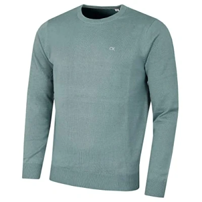 Image of Calvin Klein Mens Crew Neck Sweater Sage XL