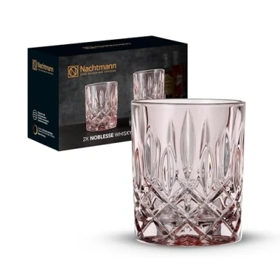 Image of Nachtmann Whiskey Glasses Noblesse Rosé 295 ml 2 Pieces