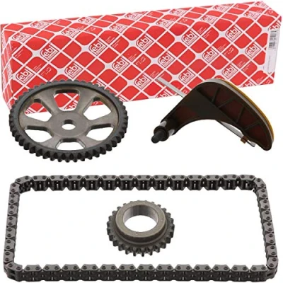 Image of 03E115225, 03E115225S2 Chain Set, oil pump drive FEBI BILSTEIN 49090 86 VOLKSWAGEN: Polo V Hatchback, SEAT: Ibiza 3, SKODA: Fabia 2