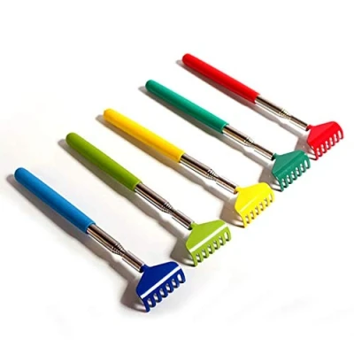 Image of Abcsea 2 Pieces Telescopic Back scratchers,Extendable Massager Tool,Backscratcher,Back itching Stick（Random Color)