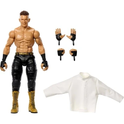 Image of Mattel WWE Elite Action Figure &amp; Accessories, 6 inch Collectible Channing “Stacks Lorenzo with 25 Articulation Points, Life Like Look Swappable Hands