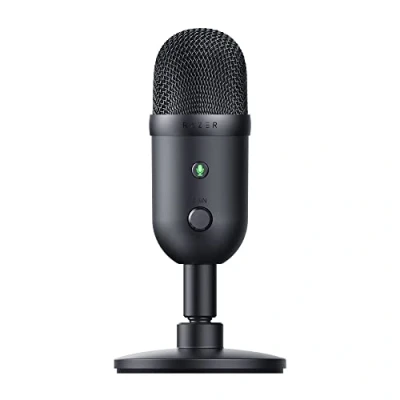 Image of Razer Seiren V2 X USB Microphone for Streamers (25mm Condensor Microphone, Supercardioid Pickup Pattern, Analog Gain Limiter, Built in Shock Absorber, Control and Mute Button) Black