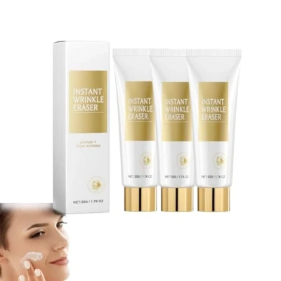 Image of Instant Wrinkle Remover Cream, Retinol Anti Cream,Skin Tightening Firming Face Cream Reduces Fine Lines and Wrinkles (3 Pcs)