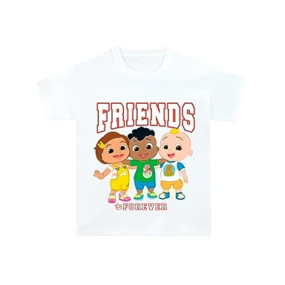 Image of CoComelon T Shirt for Boys &amp; Girls JJ White Kids Coco Melon 1 2 Years Official Merchandise
