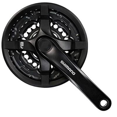 Image of SHIMANO FC TY501 Square 6/7/8 Speed Chainset, Unisex, E FCTY501C888CLB, Black, 170 mm