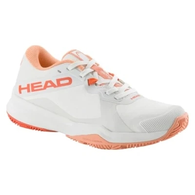 Image of Head Motion TEAM Padel Trainers, Women&#039;s, Size: 6.5, White/coral Imitation leather/ textile
