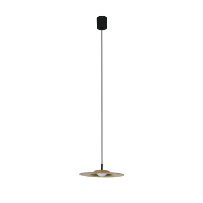 Image of Cosmos LED 1 Light Dome Ceiling Pendant Brass