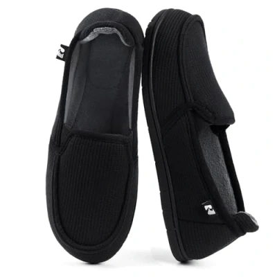 Image of RockDove Women&#039;s Two Tone Hoodback Slipper with Removable Insole, Size 6 UK Women, Black