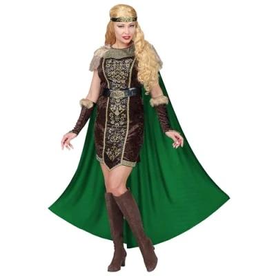 Image of &quot;VIKING&quot; (dress with cape, belt, arm warmers, headband) (S)