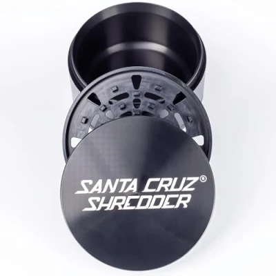 Image of Santa Cruz Shredder Jumbo Spice Grinder 3 Piece Metal Black