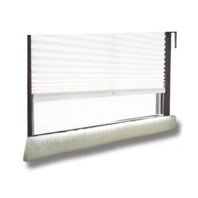 Image of K. &amp; N. Schurwolle 551 Schurwoll Zugluftstopper für Fenster 120 cm, Natur New Wool Draught Excluder for Windows