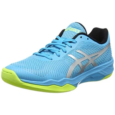 Image of Asics Volley Elite Ff, Women&#039;s Volleyball Shoes, Blue (Aquarium/Silver 400), 6.5 UK (40 EU)