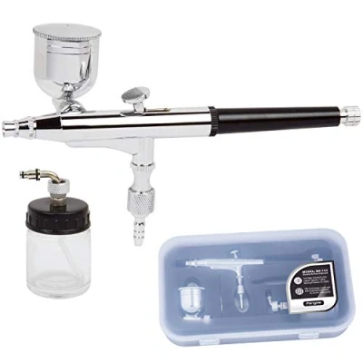 Image of Fengda Performance BD 134 Pro Set Multi Purpose Dual Action Side Feed Airbrush with 0.30mm Nozzle Set, &amp; Siphon Cups