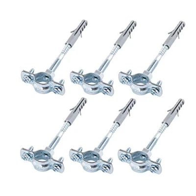 Image of Specialist Pipe Brackets Clamps for Ø 20 25 mm Pipes, Pack of 6