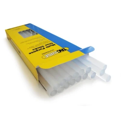 Image of Tacwise 0470 Hot Melt Glue Sticks, 11.75mm x 300mm, Pack of 16, Clear