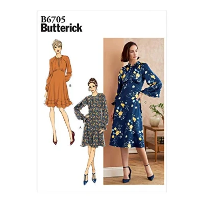 Image of Butterick Paper Pattern B6705E5 MISSES DRESS