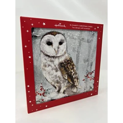 Image of Hallmark Charity Christmas Cards from Pack of 16 in 2 Scenic Wildlife Designs