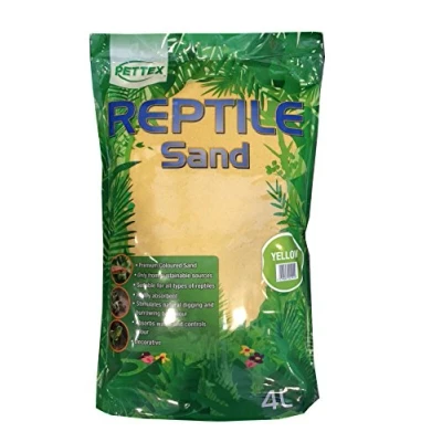 Image of Pettex Reptile Coloured Calci Sand 4L Yellow