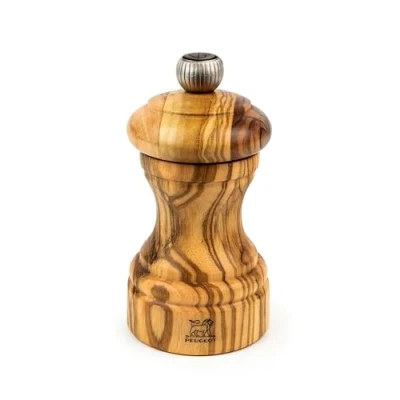 Image of Peugeot Bistro Pepper Mill Ajustable Grinder, Olive Wood, Olive, 10 cm