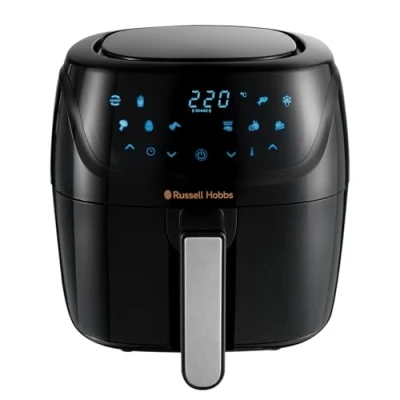 Image of Russell Hobbs 4L Rapid Digital Air Fryer [7 Cooking Functions 10 Programs] Energy Saving, Max temp 220C, Easy clean, Touch screen, Use without oil, Grill, Bake, Roast, Reheat, Frozen etc. 27160