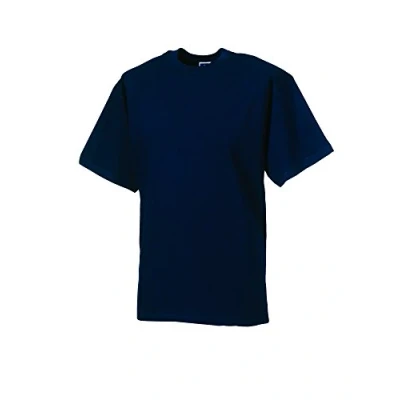 Image of Jerzees Russell Mens Classic Heavweight Combed Cotton T Shirt Navy XL