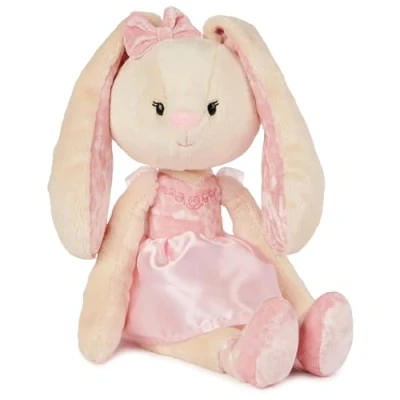Image of GUND Take Along Friends Plush, Curtsy Ballerina Bunny, Bunny Stuffed Animal for Ages 1 and Up, Pink, 15&quot;