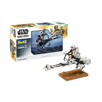 Image of Revell 06786 Speeder Bike: The Mandalorian 1:12 Scale Unbuilt/Unpainted Plastic Model Kit, White