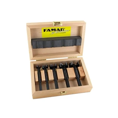 Image of Famag Bormax 6 pcs. Set in wooden case. 15, 20, 25, 30, 35mm.