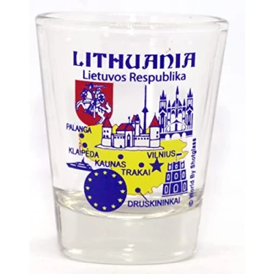 Image of Lithuania EU Series Landmarks and Icons Shot Glass
