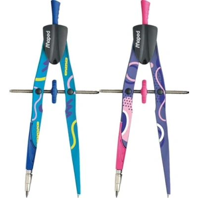 Image of Maped Bow Precision System Fancy Compass (Assorted Colours), purple or blue, 291013