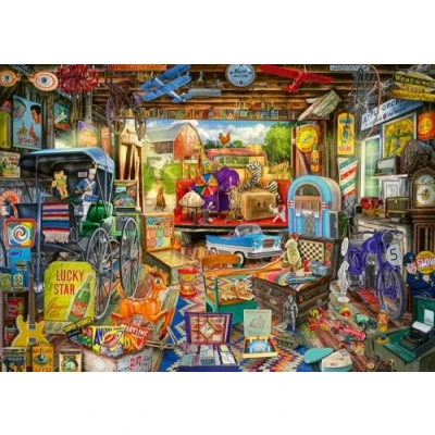 Image of Schmidt Garage Car Boot Sale 500 Pieces Adult Jigsaw Puzzle Ages 12+