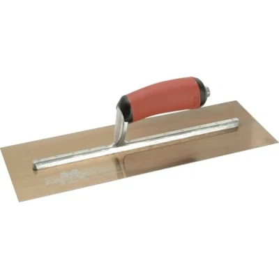Image of Marshalltown MXS73GSD 14x4.3/4 inch Gold Plasterers Trowel