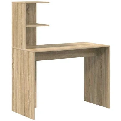 Image of vidaXL Sonoma oak Writing Desk Particle board Standard