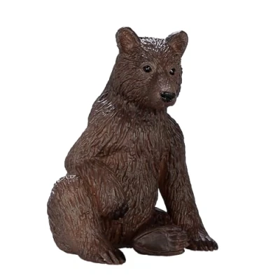Image of MOJO Grizzly Bear Cub Wildlife Animal Model Toy Figure
