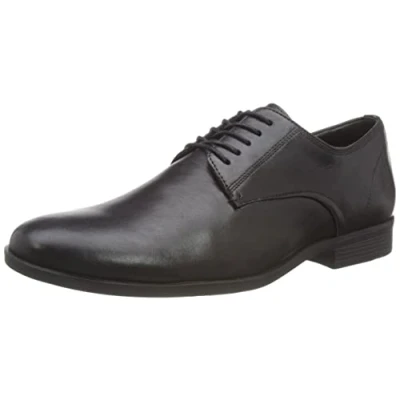 Image of Hush Puppies Men&#039;s Oscar Clean Toe Loafer, Black, 7 UK