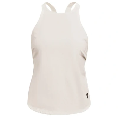 Image of Under Armour Womens Project Rock HeatGear Tank Top White M