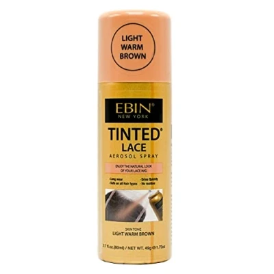 Image of EBIN Tinted Lace Spray (80ml, Light Warm Brown)