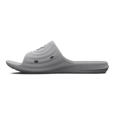 Image of Under Armour Women&#039;s Locker Iv Slide Sandal, (100) Mod Gray/Mod Gray/White, 3.5 UK