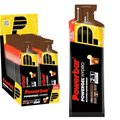 Image of Powerbar PowerGel Hydro Cola 24x67ml High Carb Energy Gel + Sodium 100 mg Caffeine