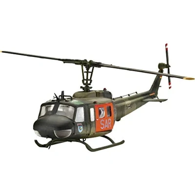 Image of Revell 04444 Bell UH 1D &quot;SAR&quot; 1:72 Scale Unbuilt/Unpainted Plastic Model Kit