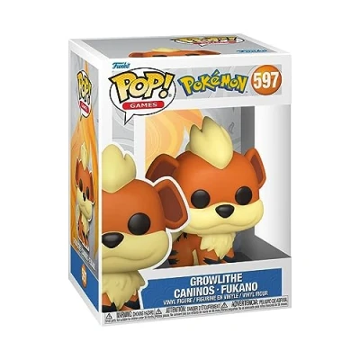 Image of Funko POP! Games: Pokemon Growlithe Collectable Vinyl Figure Gift Idea Official Merchandise Toys for Kids &amp; Adults Video Games Fans Model Collectors and Display