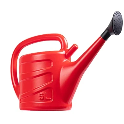 Image of Hardys 5L Red Rose Watering Can Outdoor &amp; Indoor with Detachable Sprinkler Head, Long Spout Water for Houseplant Garden Plants