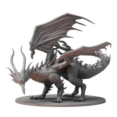 Image of Dark Souls the Role Playing Game: Kalameet, Last Dragon Miniatures &amp; Stat Cards. DnD, RPG, D&amp;D, Dungeons Dragons. 5E Compatible