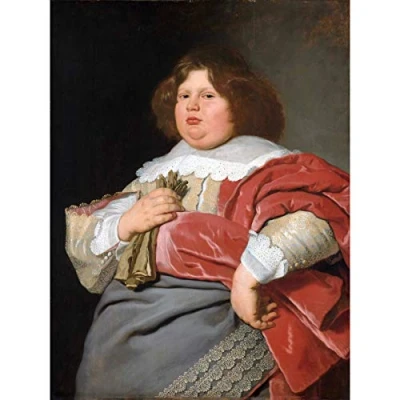 Image of Artery8 Helst Portrait Gerard Andriesz Bicker Painting Large Wall Art Poster Print Thick Paper 18X24 Inch