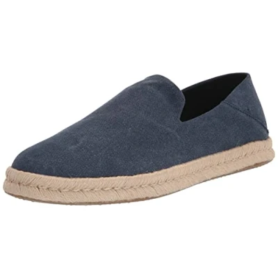 Image of TOMS Santiago Espadrilles, Men&#039;s, Size: 10, Navy Textile