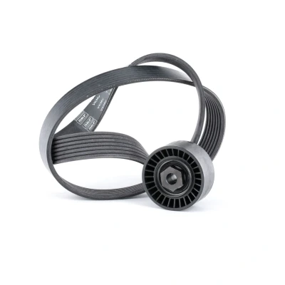 Image of 11281704719, 11288672072 V ribbed belt set SKF VKMA 36057 RENAULT: Clio 3, 4, TWINGO 2