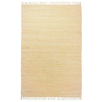Image of Theko Happy Cotton Rug 100% 100_Natural Rectangular 60 x 120 cm Natural